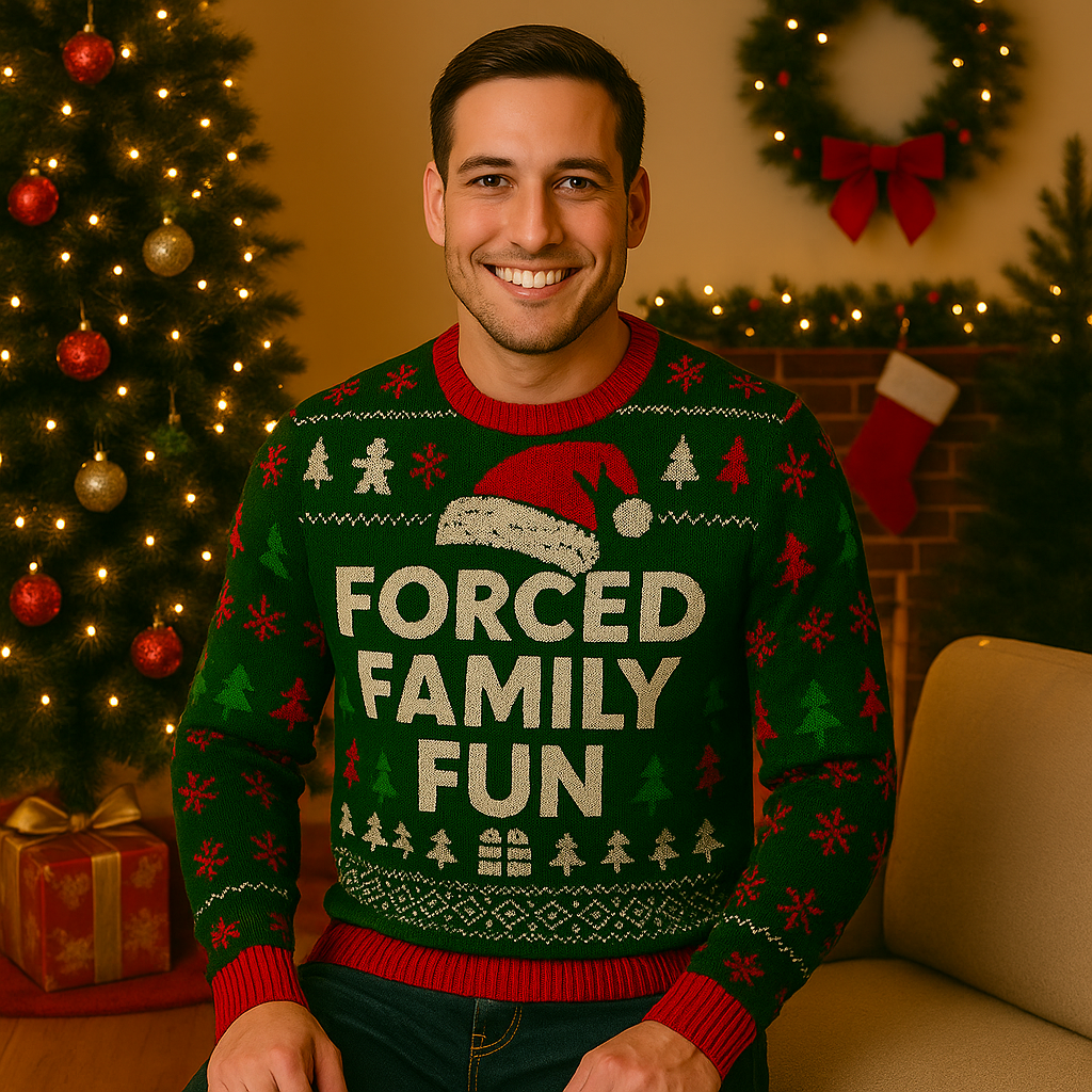 Maturelion Forced Family Fun Ugly Sweater
