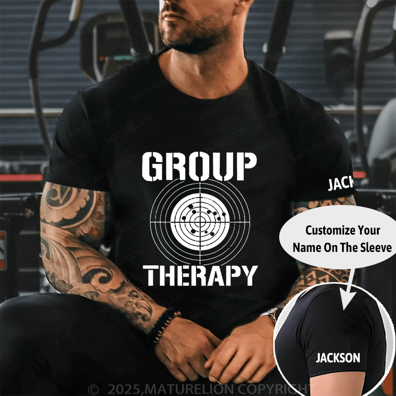Maturelion Group Therapy Unisex Cotton T-shirt (Free Customization)