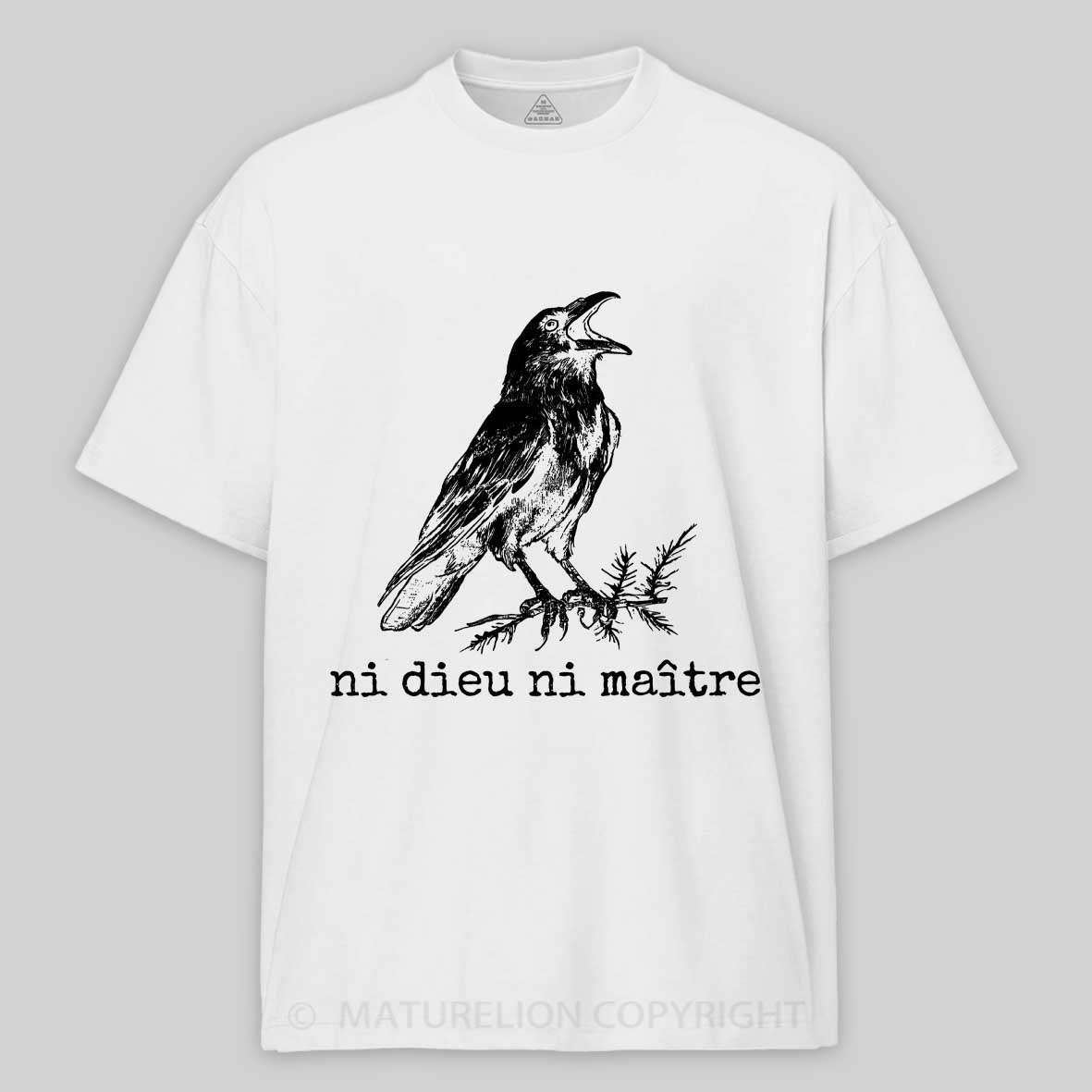 Maturelion Ni Dieu Ni Anti-Authoritarian Cotton T-shirt