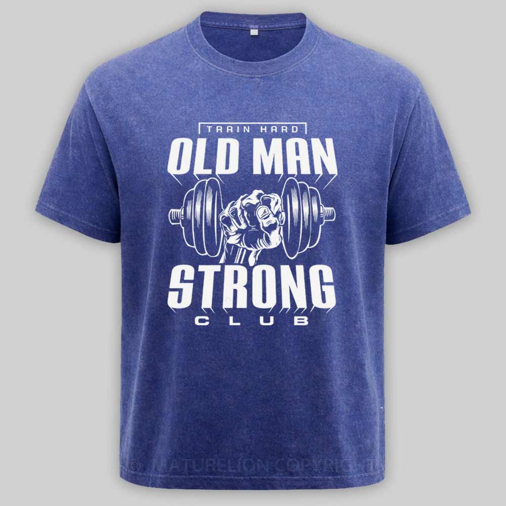 Maturelion OLD MAN STRONG Washed T-shirt