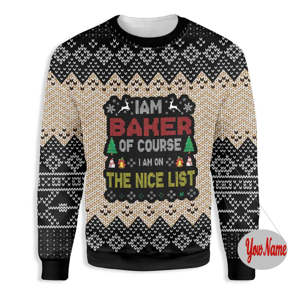 [Copy]Maturelion Classical Funny Customize Your Name Father Gift Ugly Christmas Sweater
