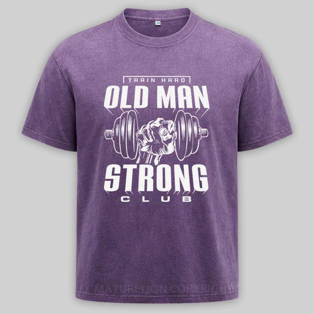 Maturelion OLD MAN STRONG Washed T-shirt