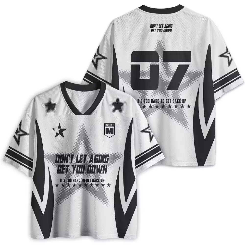 Maturelion Don't let aging get you down 1 Mesh Jersey