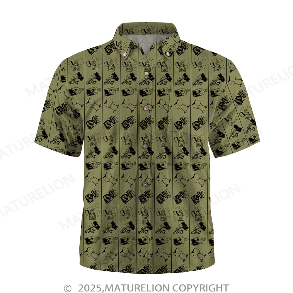 Maturelion Floral Rush Button Up Shirt