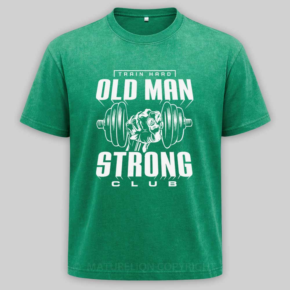 Maturelion OLD MAN STRONG Washed T-shirt