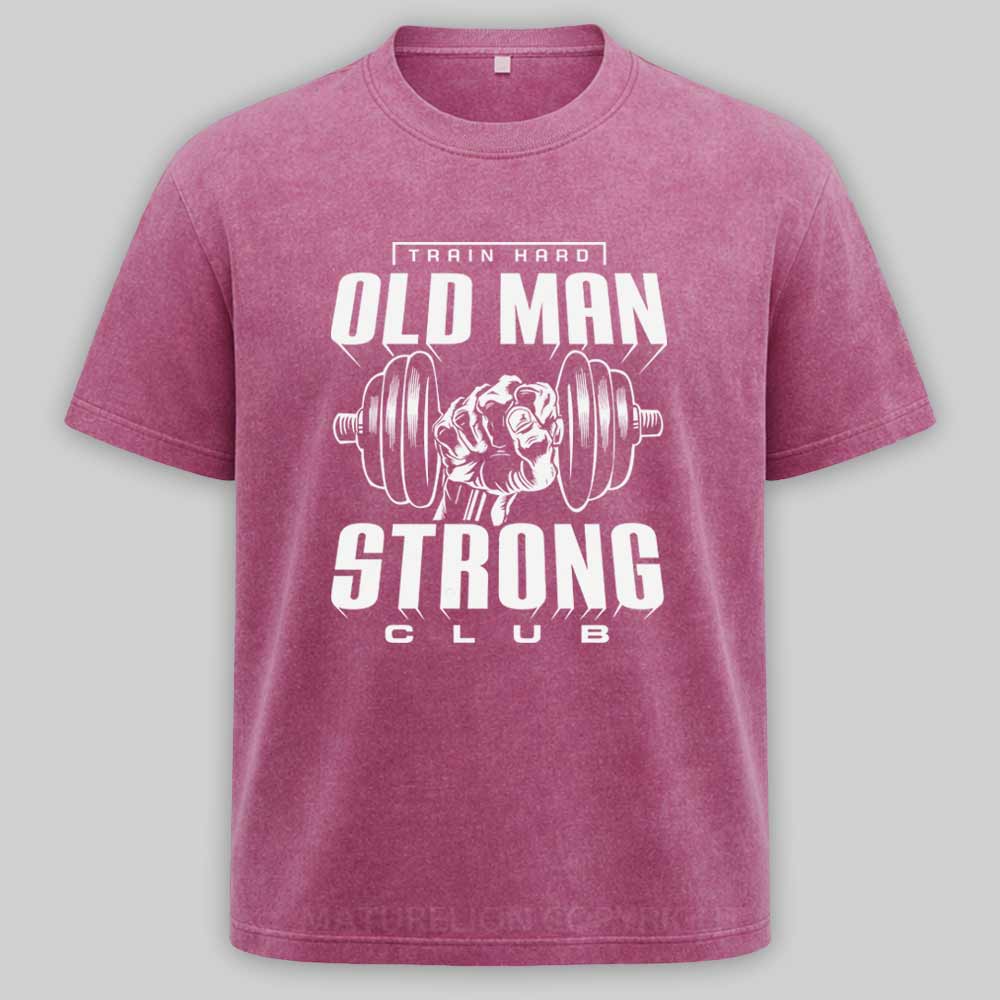 Maturelion OLD MAN STRONG Washed T-shirt