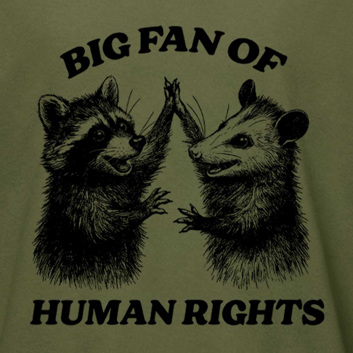 Maturelion Big Fan of Human Rights Cotton T-shirt