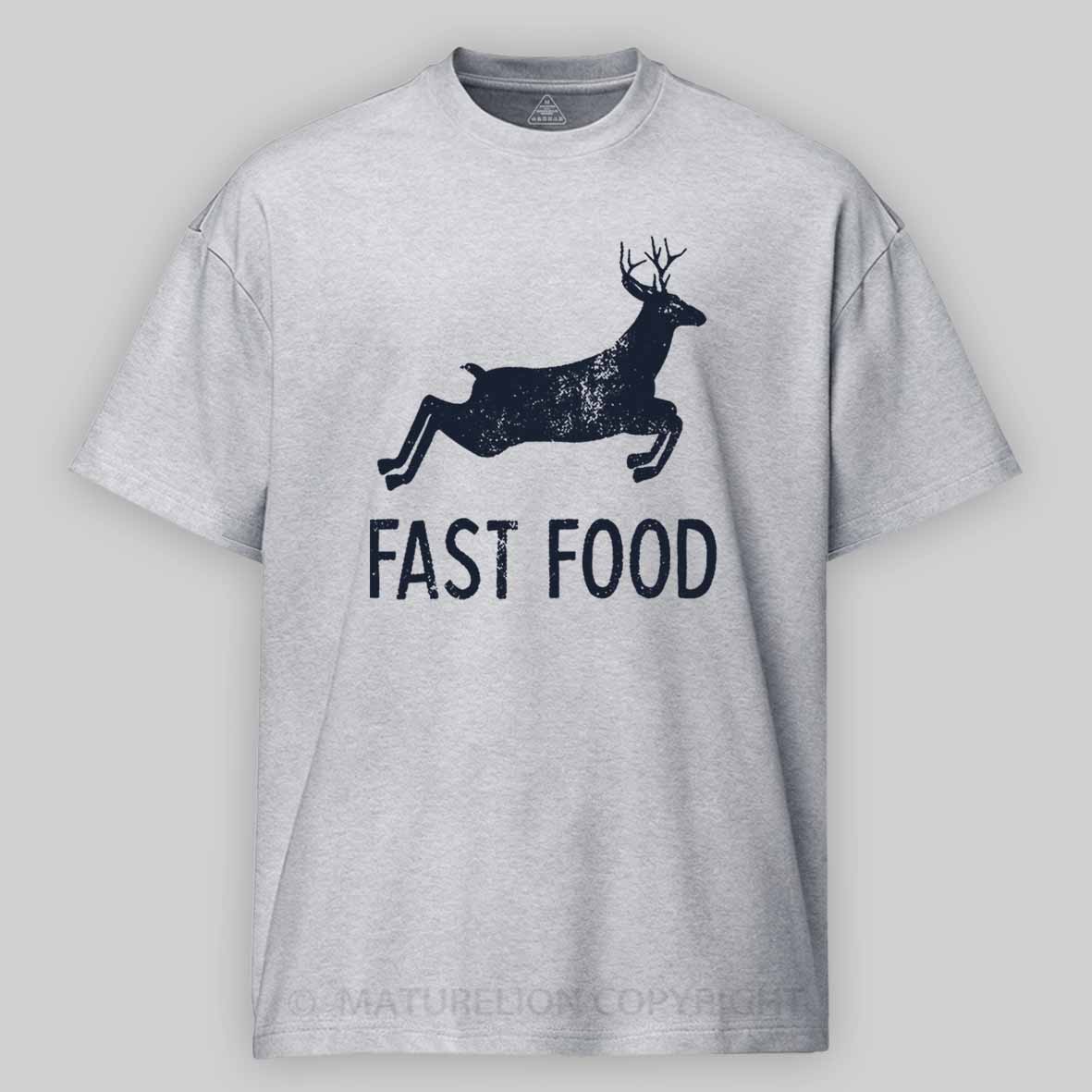 Maturelion Fast Food Funny Men Hunting Unisex Cotton T-shirt 