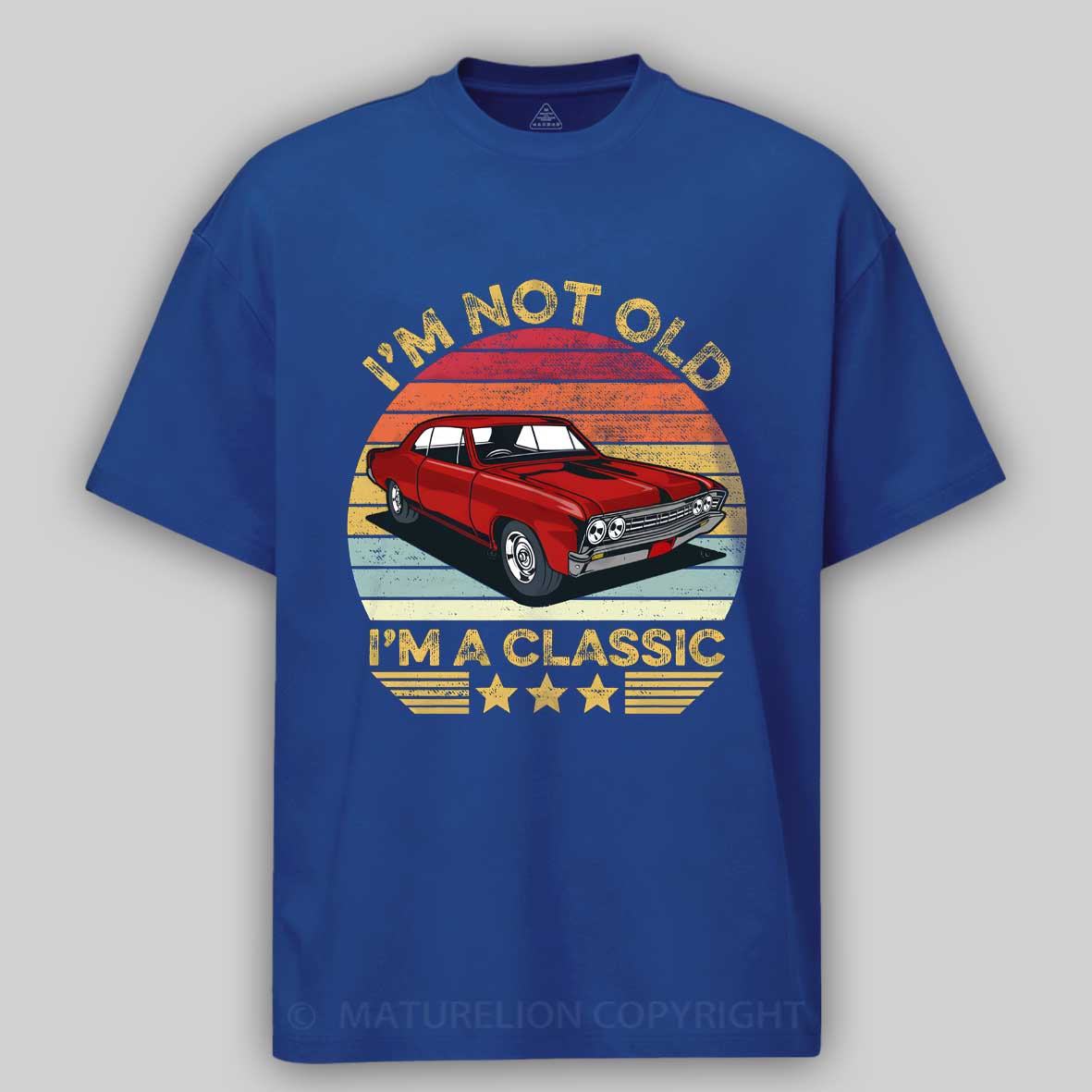 Maturelion I'm Not Old I'm A Classic Funny Car Graphic Cotton T-shirt