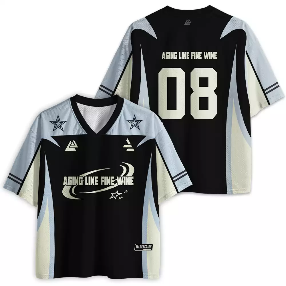 Maturelion Aging Like Fine Wine Mesh Jersey