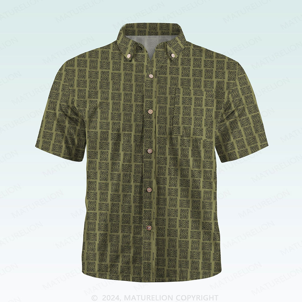 Maturelion Men's Button Pocket ShirtI See No Good Reason To Act My Age Hawaiian Shirt