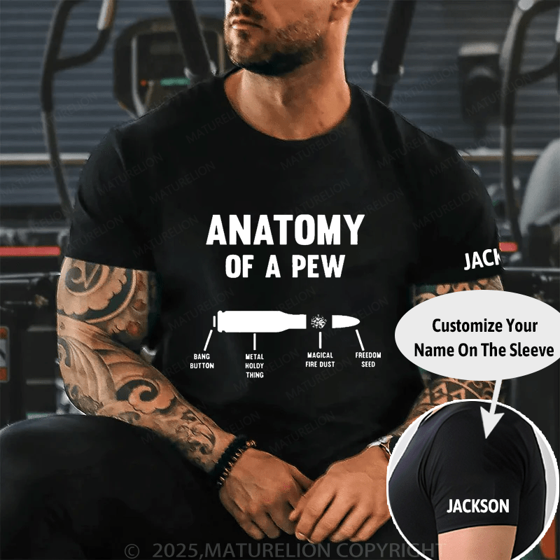 Anatomy Of A Pew Cotton T-shirt (Free Customization)