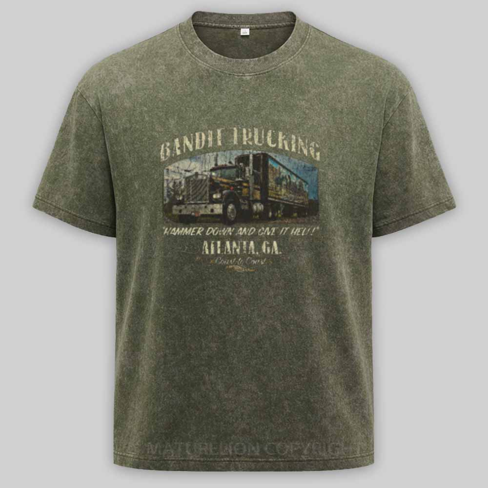 Maturelion Bandit Trucking 1977 Washed T-shirt