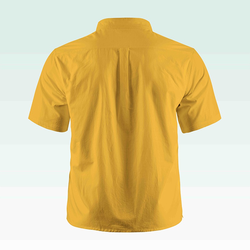 Maturelion Men's Button Pocket ShirtMen's Shirt Summer Shirt Casual Shirt