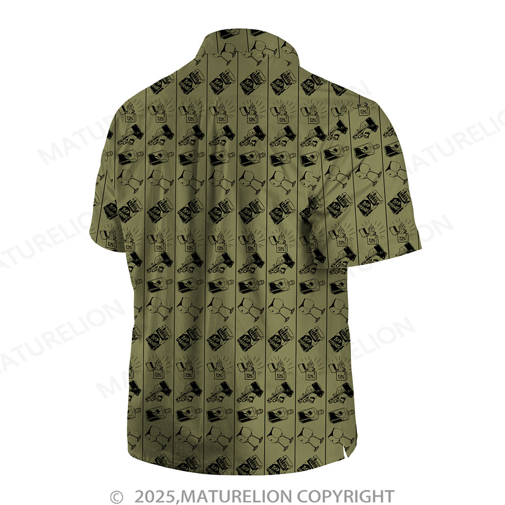 Maturelion Floral Rush Button Up Shirt