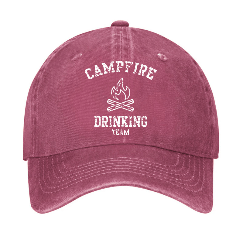 Campfire Drinking Team Funny Gift Cap-Maturelion