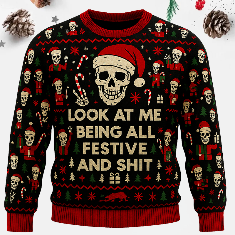 Maturelion Look At Me Being All Festive and Shit Ugly Sweater