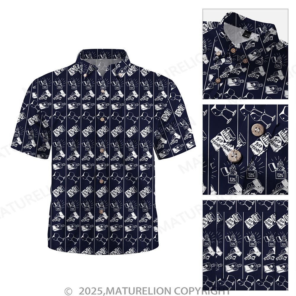 Maturelion Floral Rush Button Up Shirt