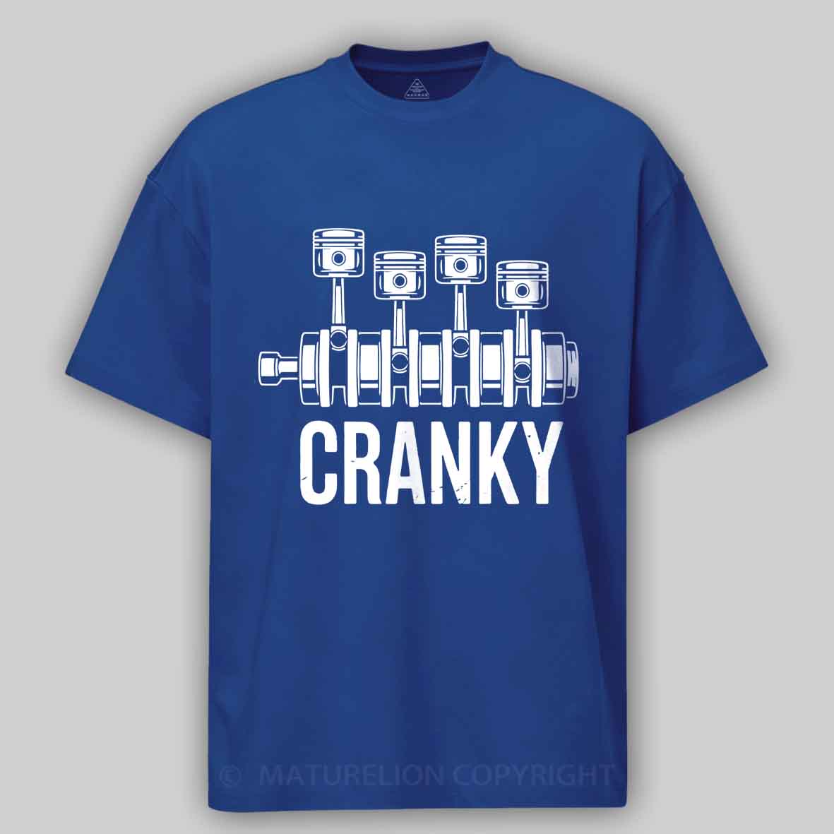 Maturelion Cranky Car Engine Cotton T-shirt