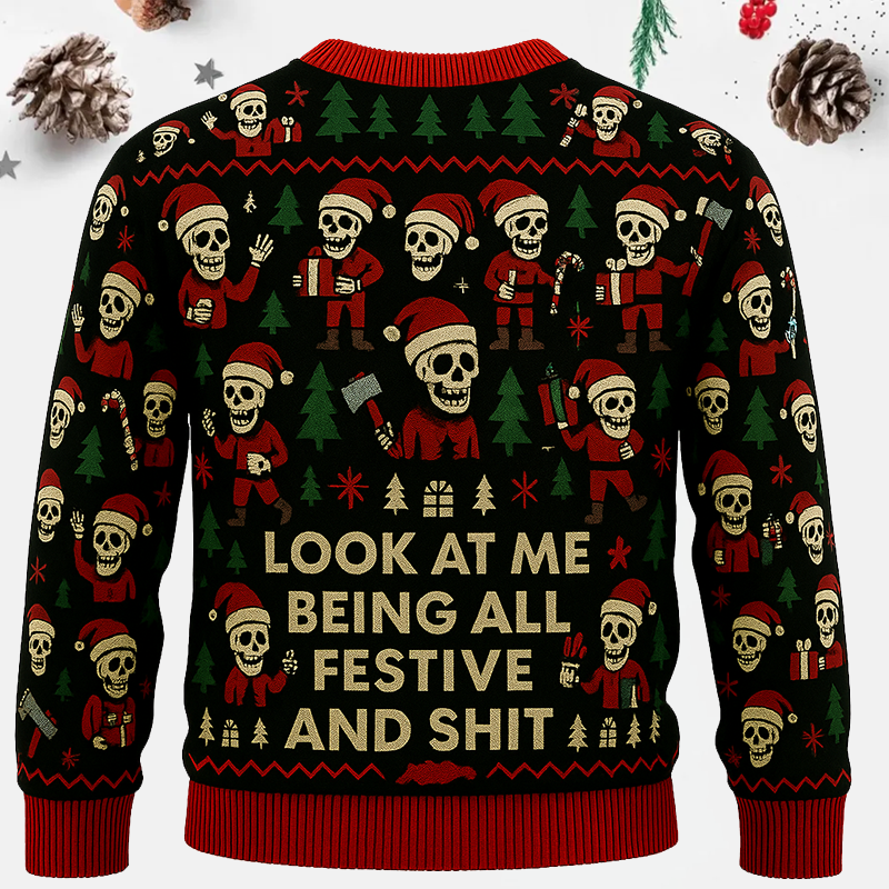 Maturelion Look At Me Being All Festive and Shit Ugly Sweater