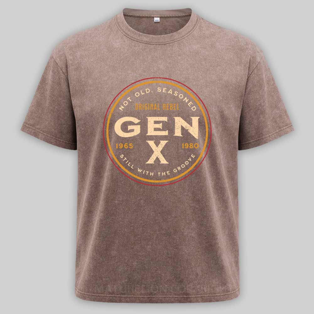 Maturelion Gen X - Not Old, Seasoned Washed T-shirt