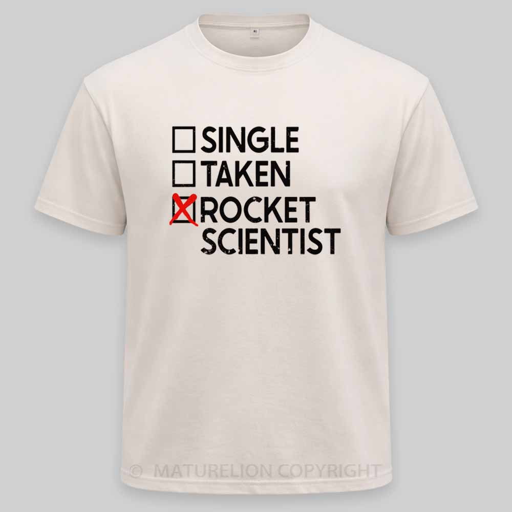 Maturelion Single Taken Rocket Scientist Washed T-shirt