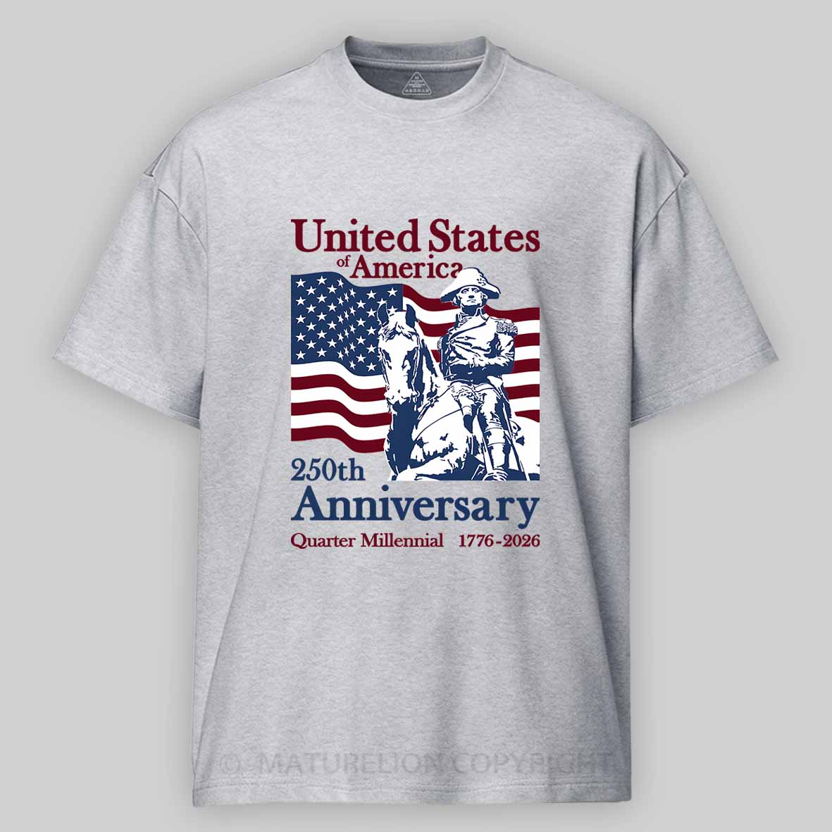 Maturelion Men's T-Shirt United States of America Cotton T-Shirt
