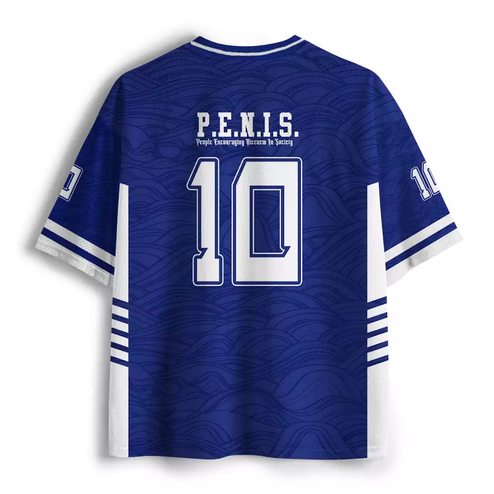 Maturelion P.E.N.I.S. - People Encouraging Niceness In Society Mesh Jersey