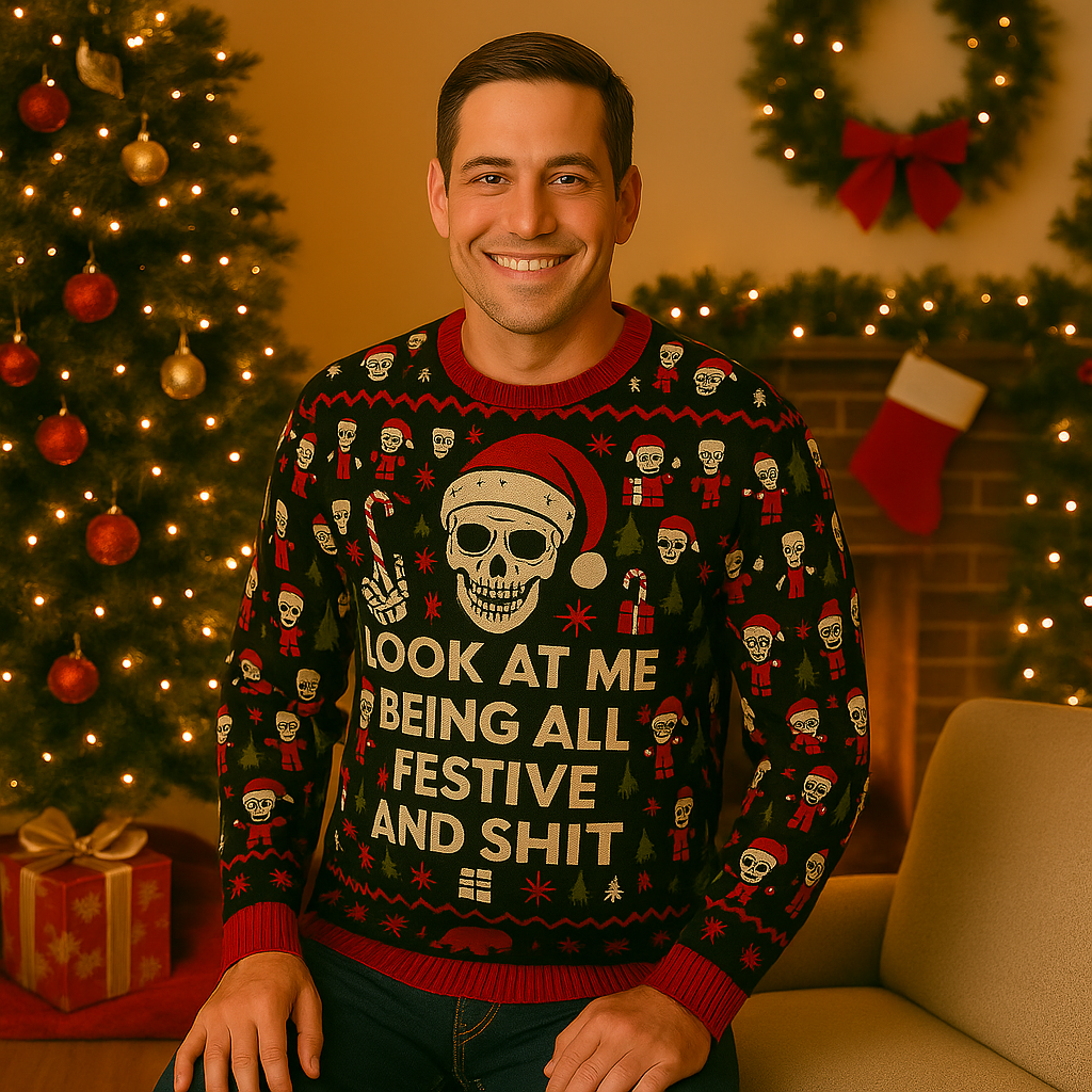 Maturelion Look At Me Being All Festive and Shit Ugly Sweater