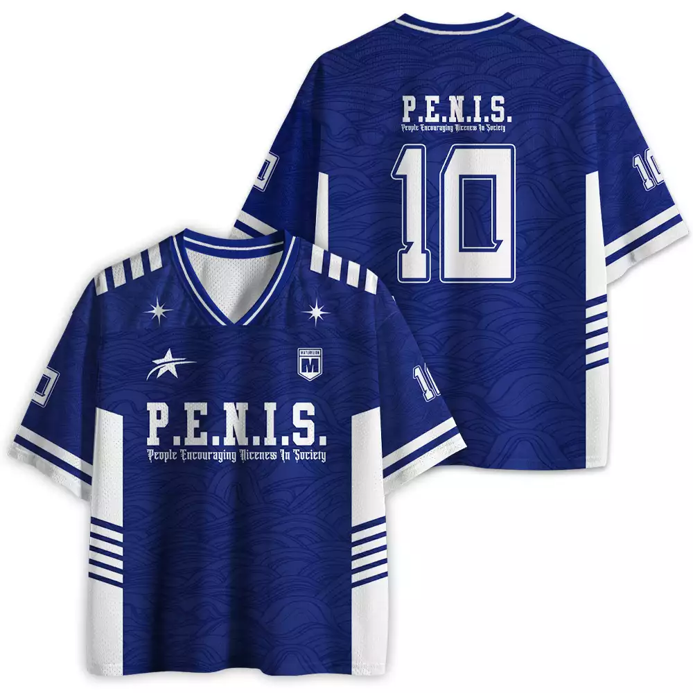 Maturelion P.E.N.I.S. - People Encouraging Niceness In Society Mesh Jersey