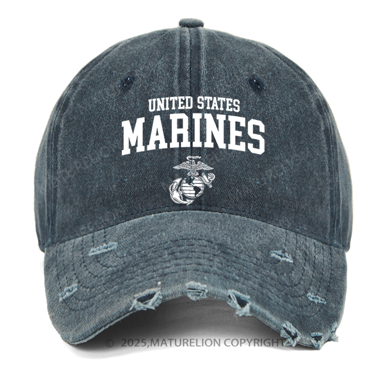 Maturelion United States Marines Washed Vintage Cap