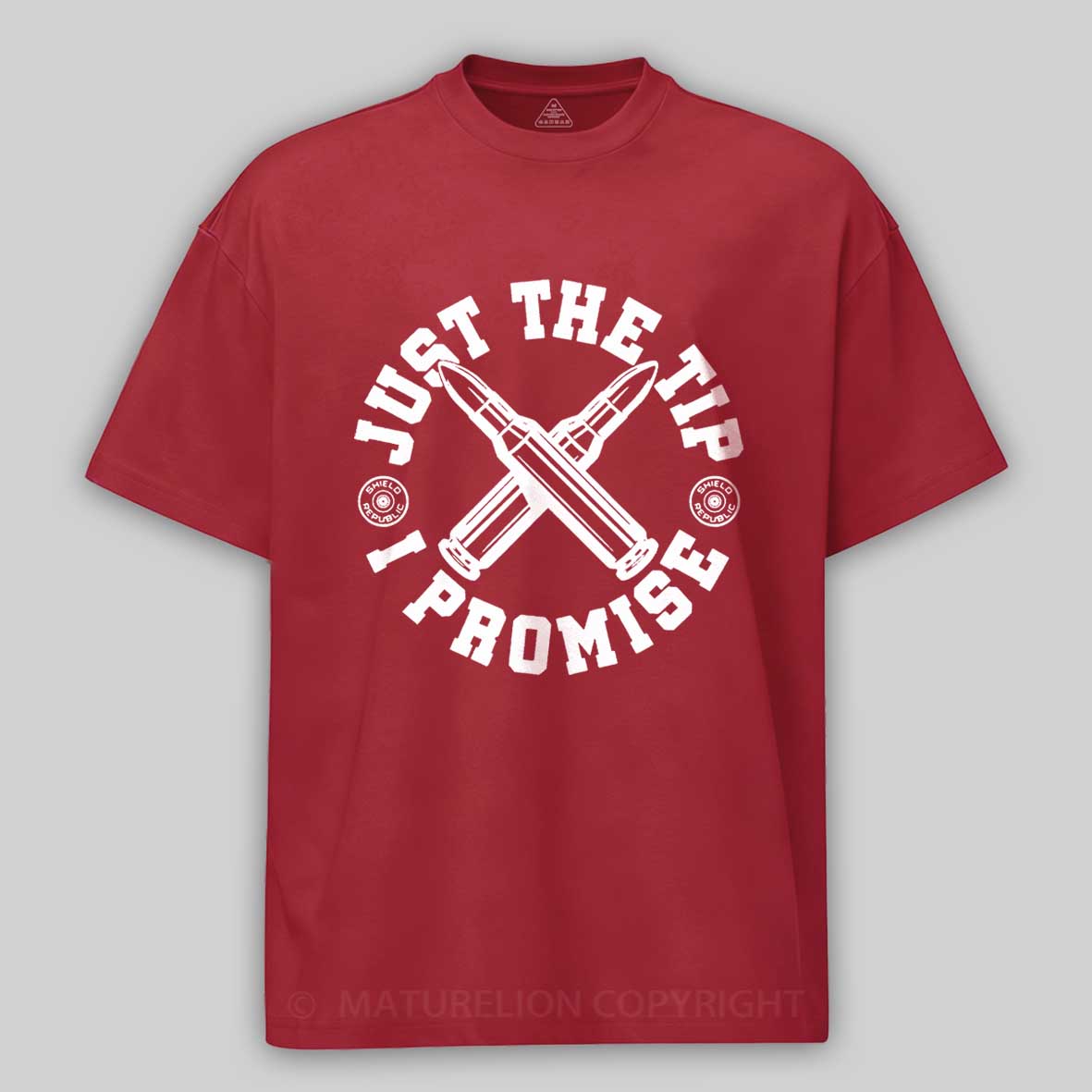 Maturelion Men's T-shirt Just the Tip I Promise Cotton T-shirt