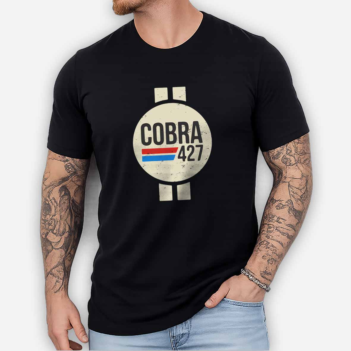 Maturelion Cobra 427 Retro Logo Cotton T-shirt