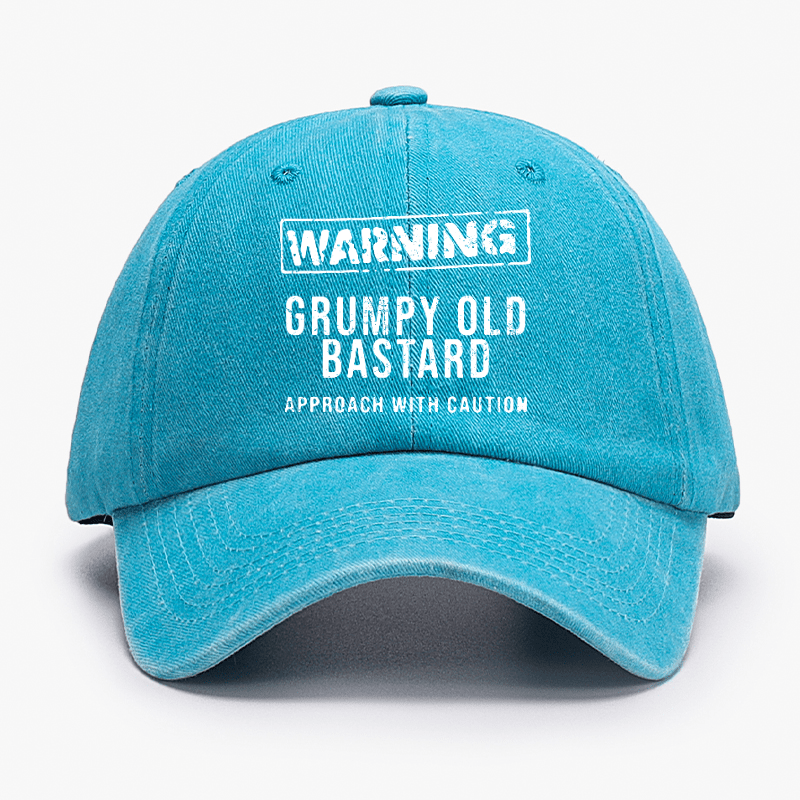 Warning Grumpy Old Bastard Approach With Caution Cap (Free Customization)-Maturelion