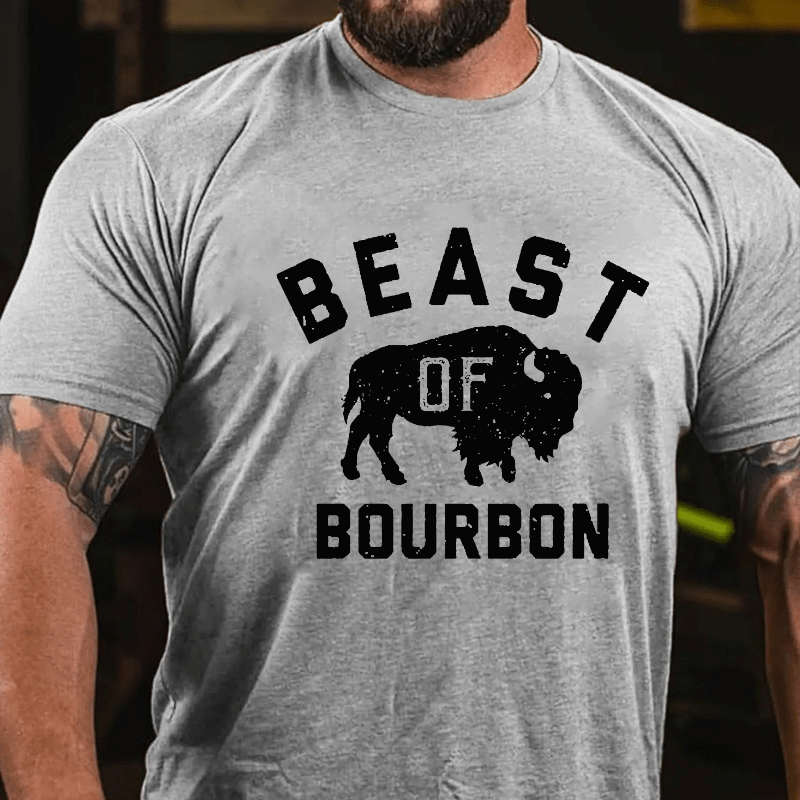 Beast of Bourbon Cotton T-shirt-Maturelion
