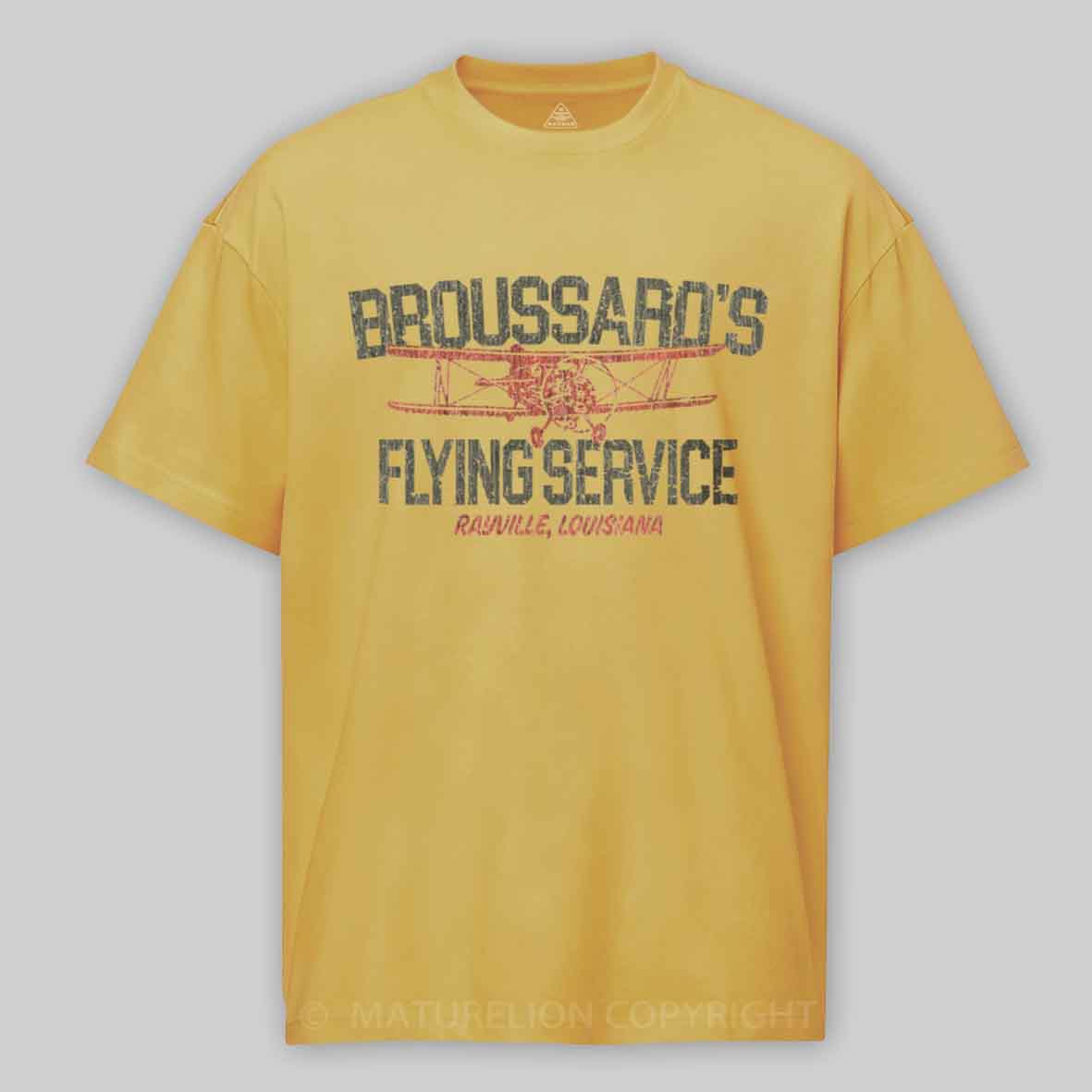 Maturelion Broussard’s Flying Service 1963 Cotton T-shirt