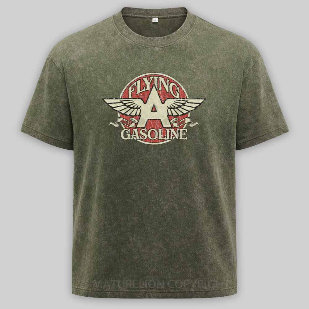 Maturelion Flying A Gasoline 1901 Washed T-shirt