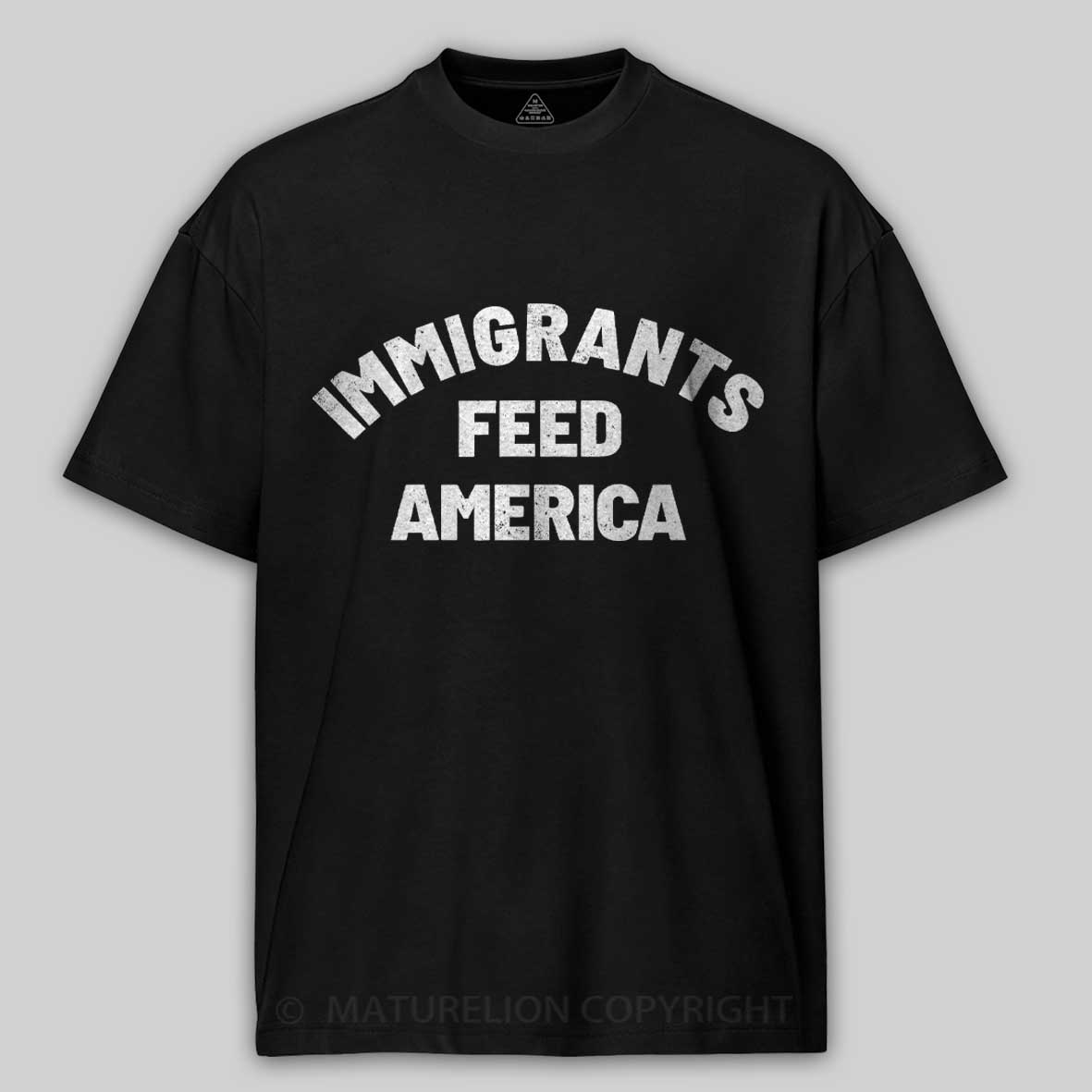 Maturelion Immigrants-Feed-America  Cotton T-shirt
