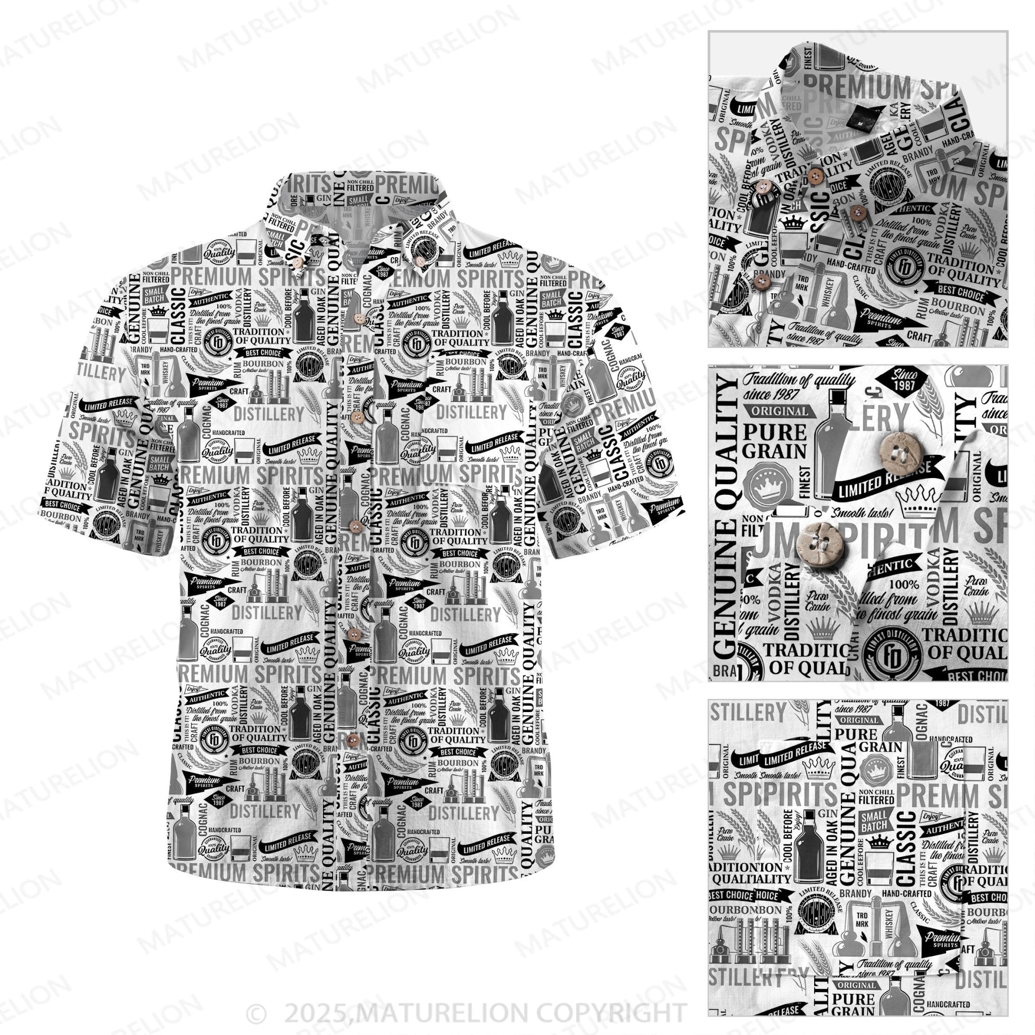 Maturelion Floral Bliss Button Up Shirt