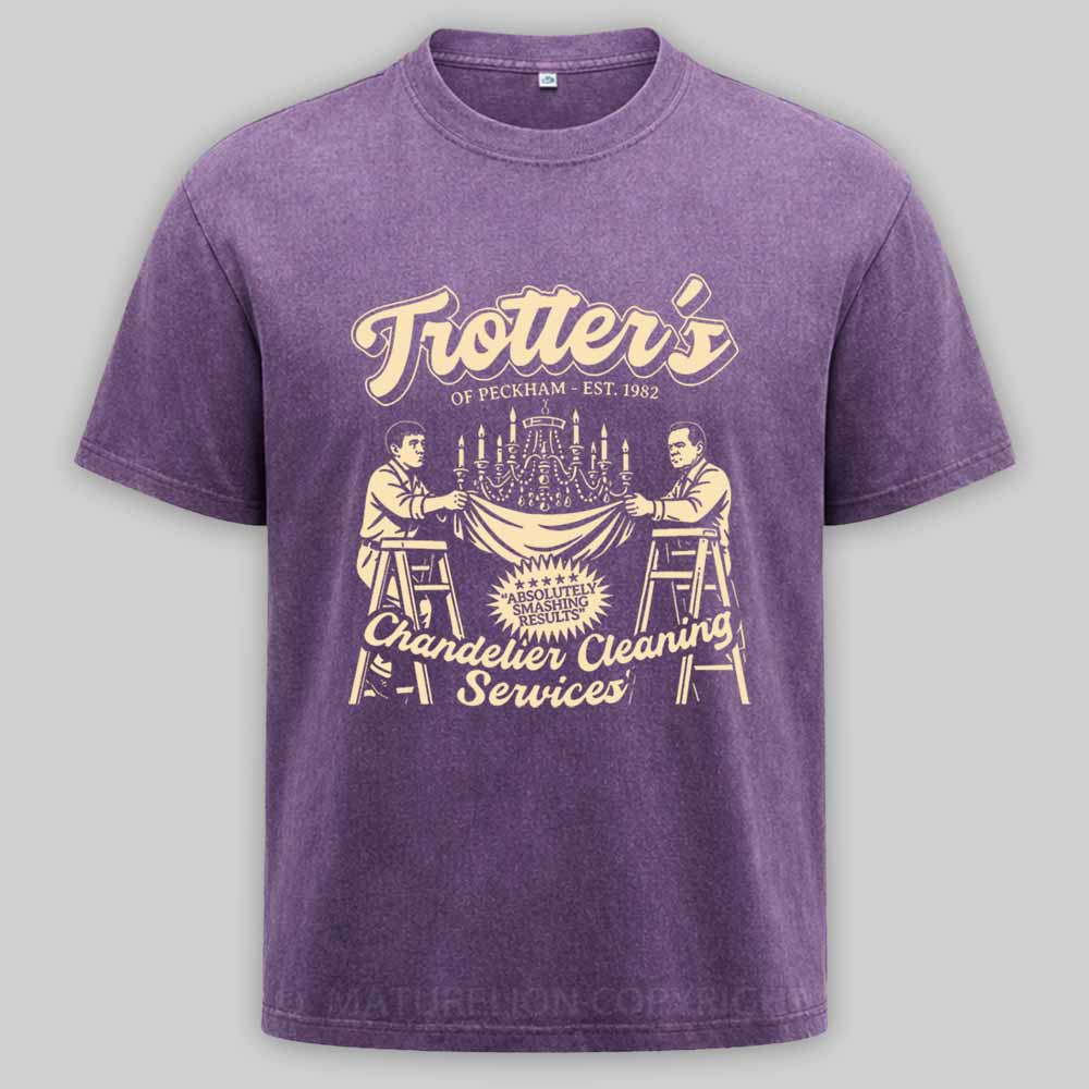 Maturelion Trotter's Chandelier Cleaning Services Washed T-shirt