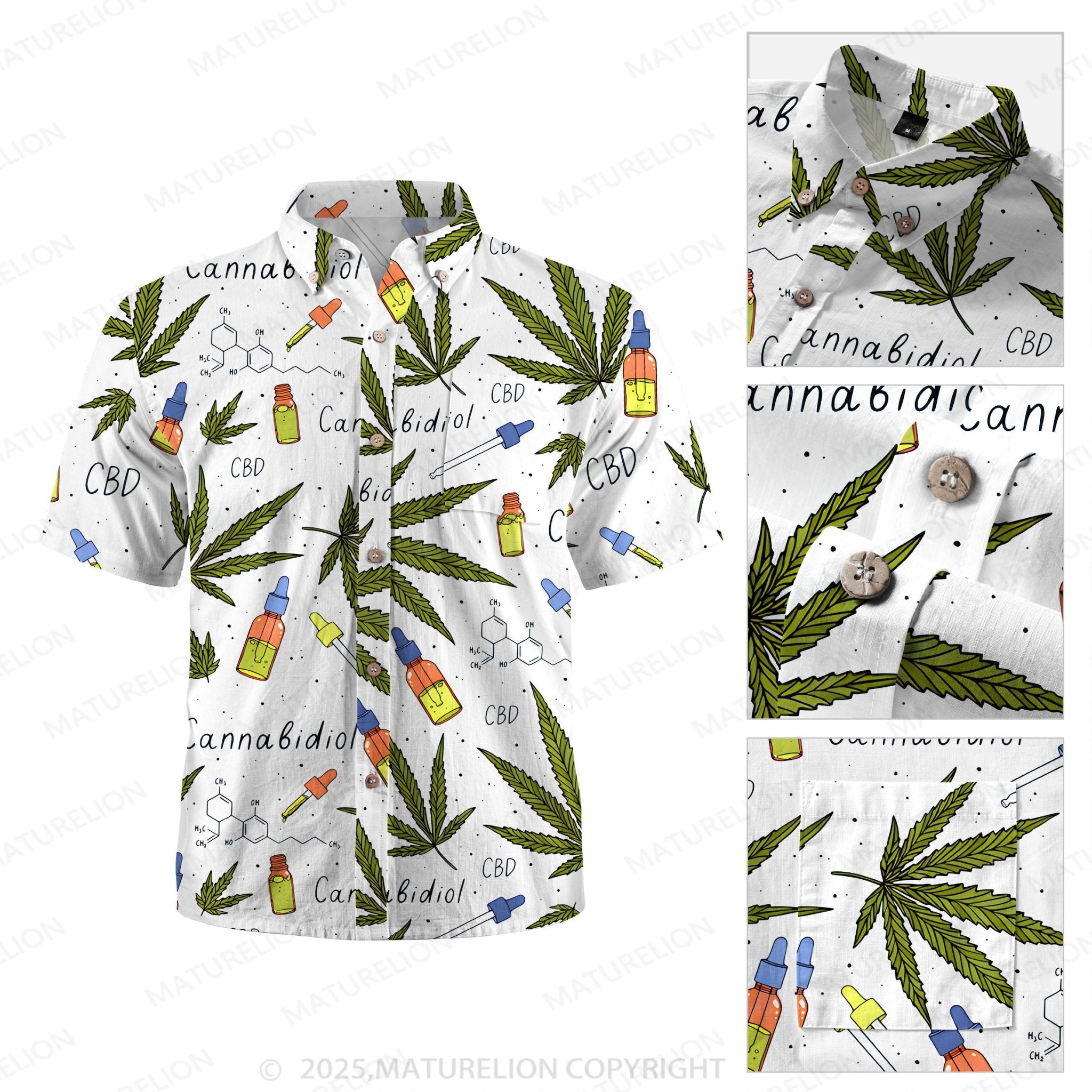 Maturelion Coastal Dream Button Up Shirt