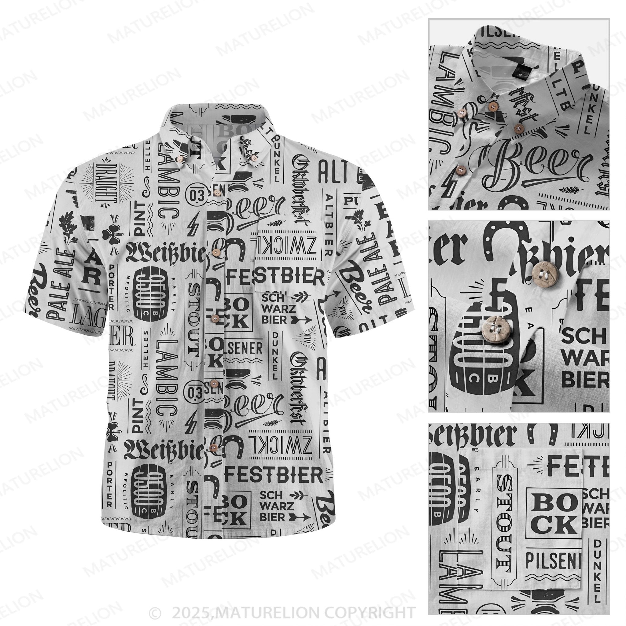 Maturelion Sunset Vibes Button Up Shirt