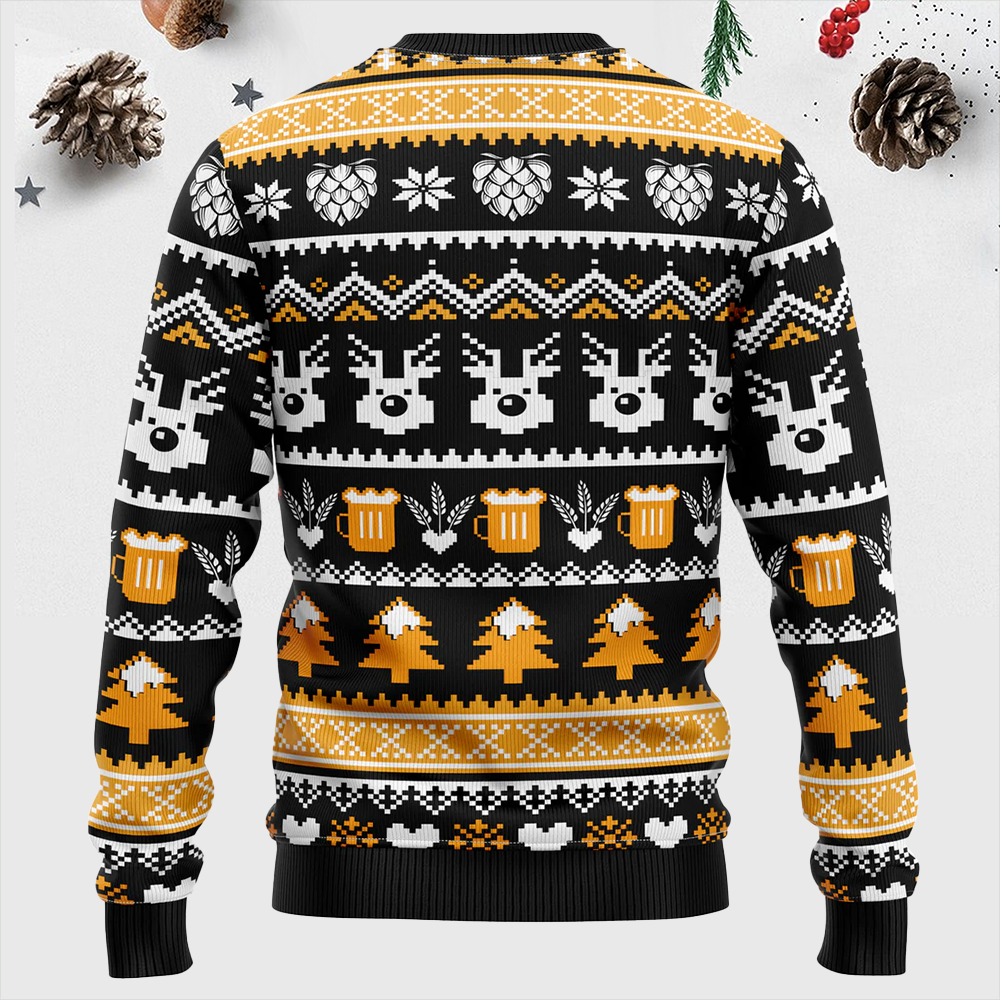 Maturelion Beer Merry Christmas Ugly Sweater