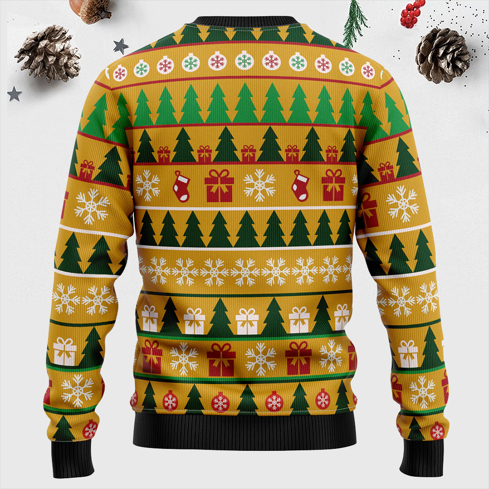 Maturelion It’s The Most Wonderfull Time For A Beer Funny Christmas Ugly Sweater