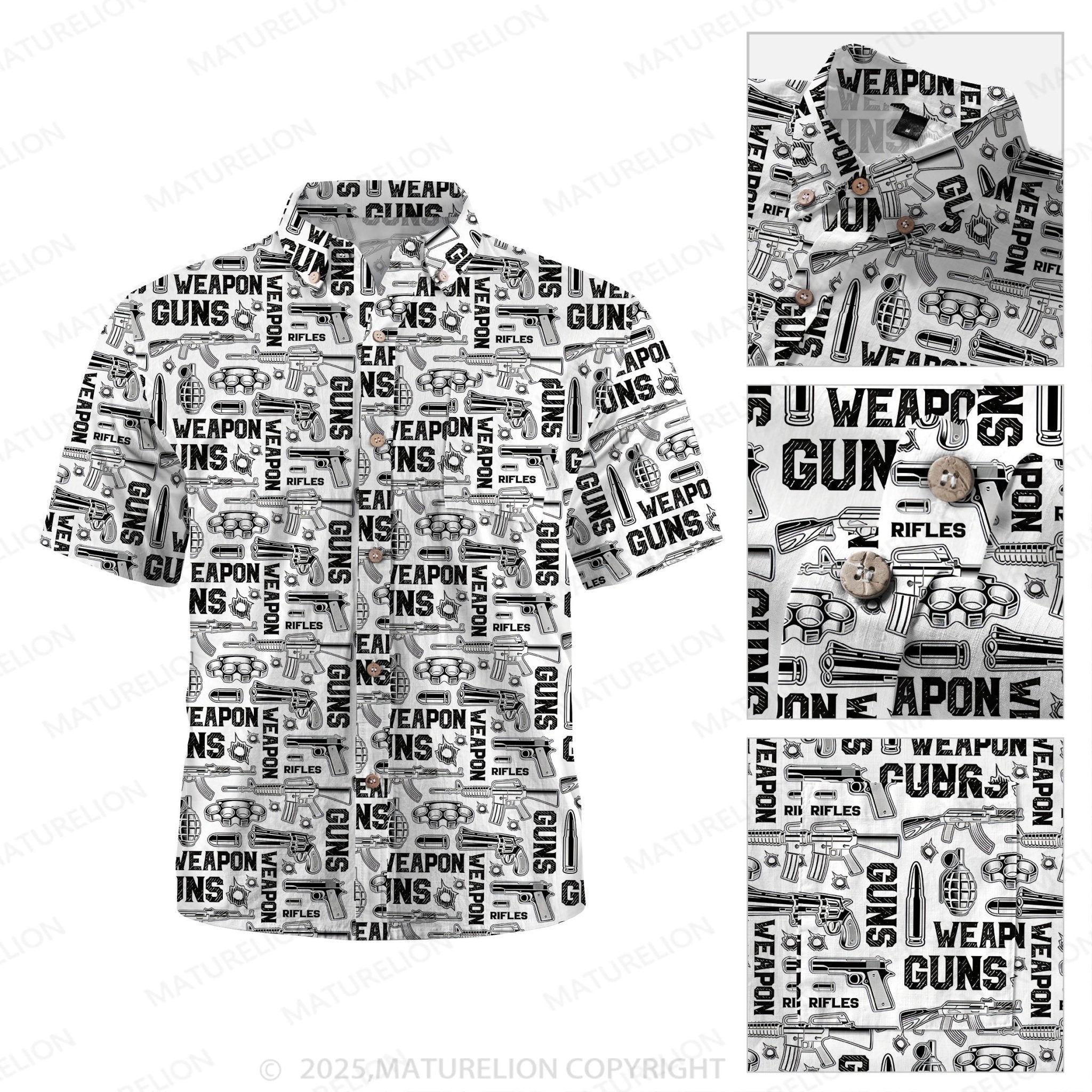 Maturelion Tropical Breeze Button Up Shirt