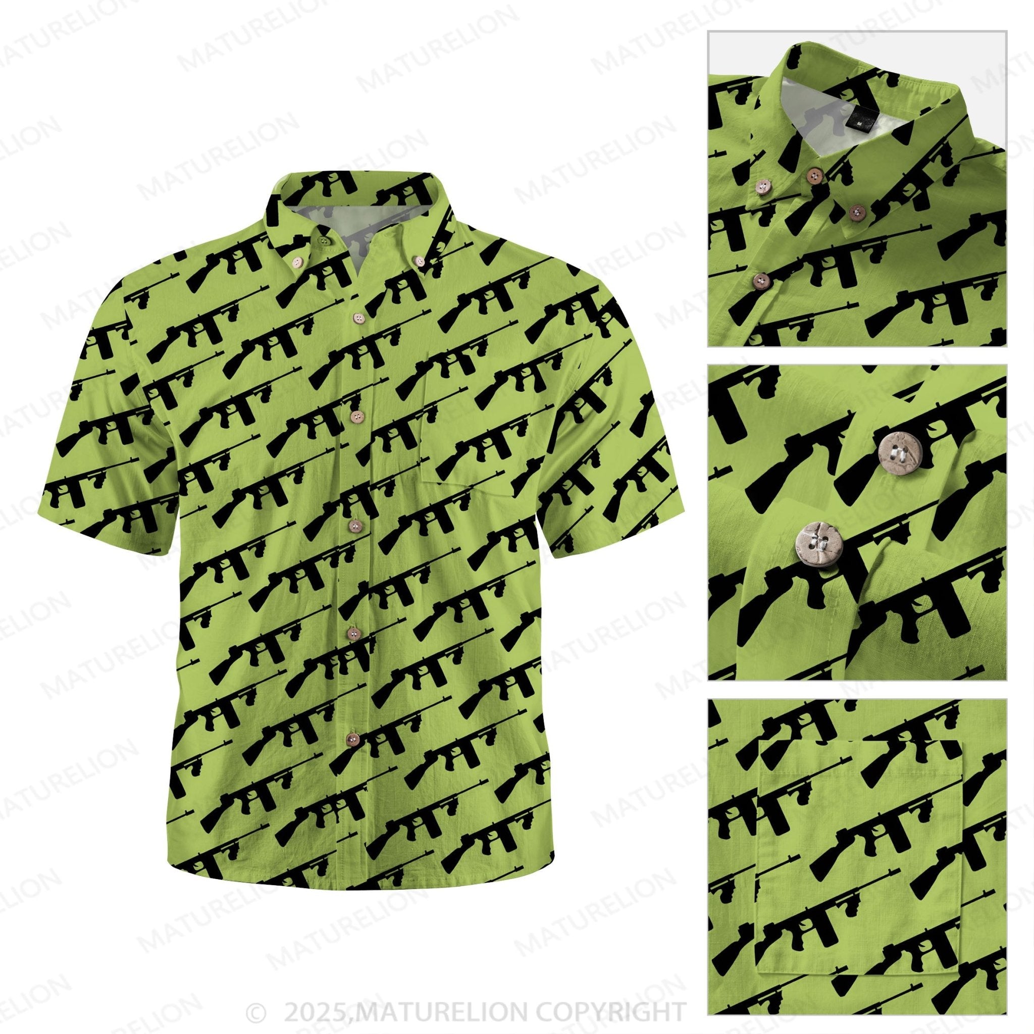 Maturelion Aloha Spirit Button Up Shirt