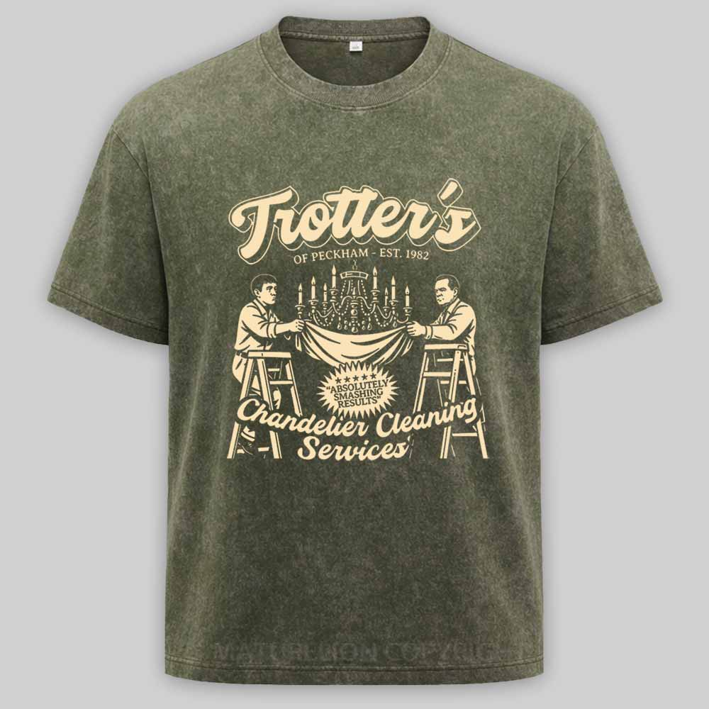 Maturelion Trotter's Chandelier Cleaning Services Washed T-shirt