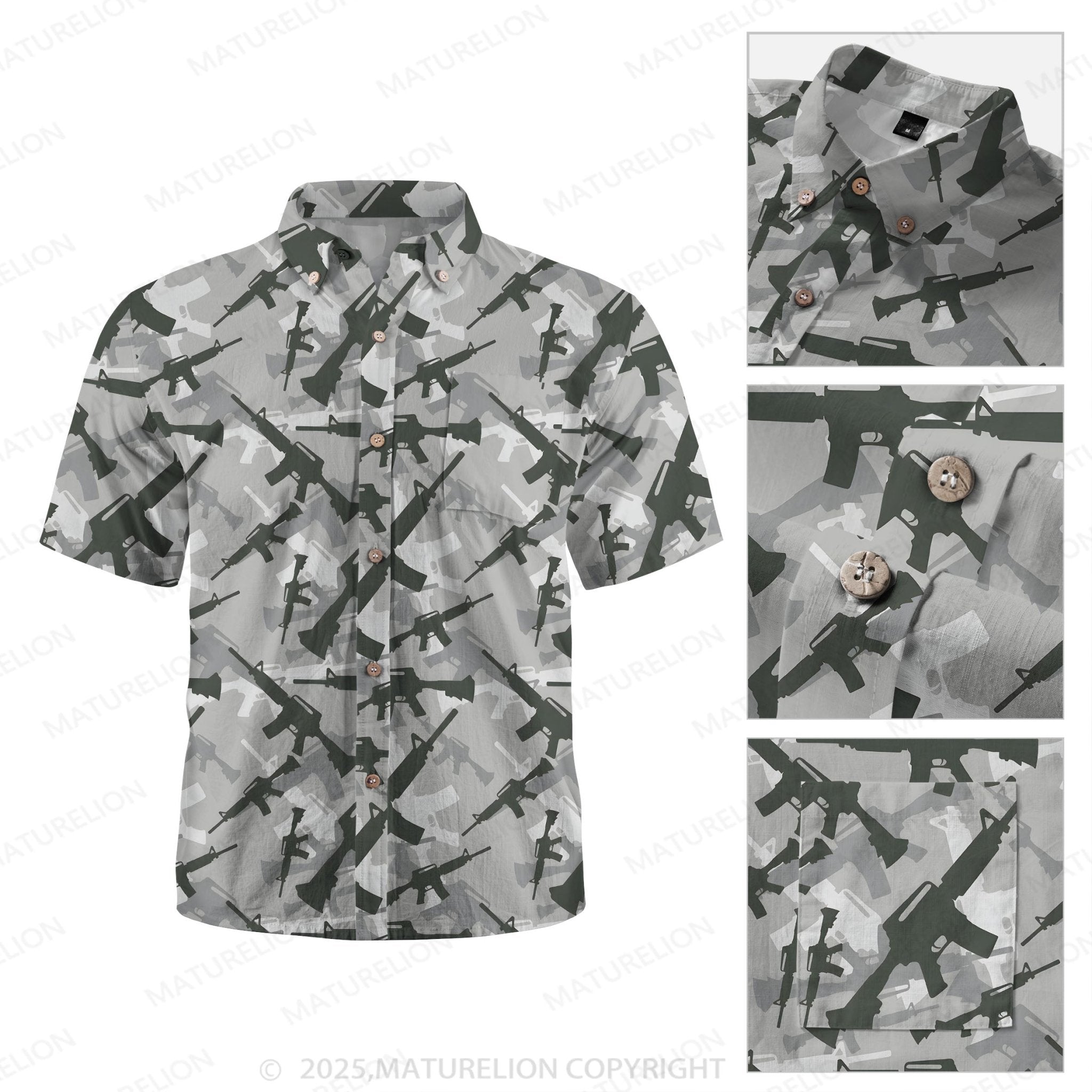 Maturelion Island Dream Button Up Shirt