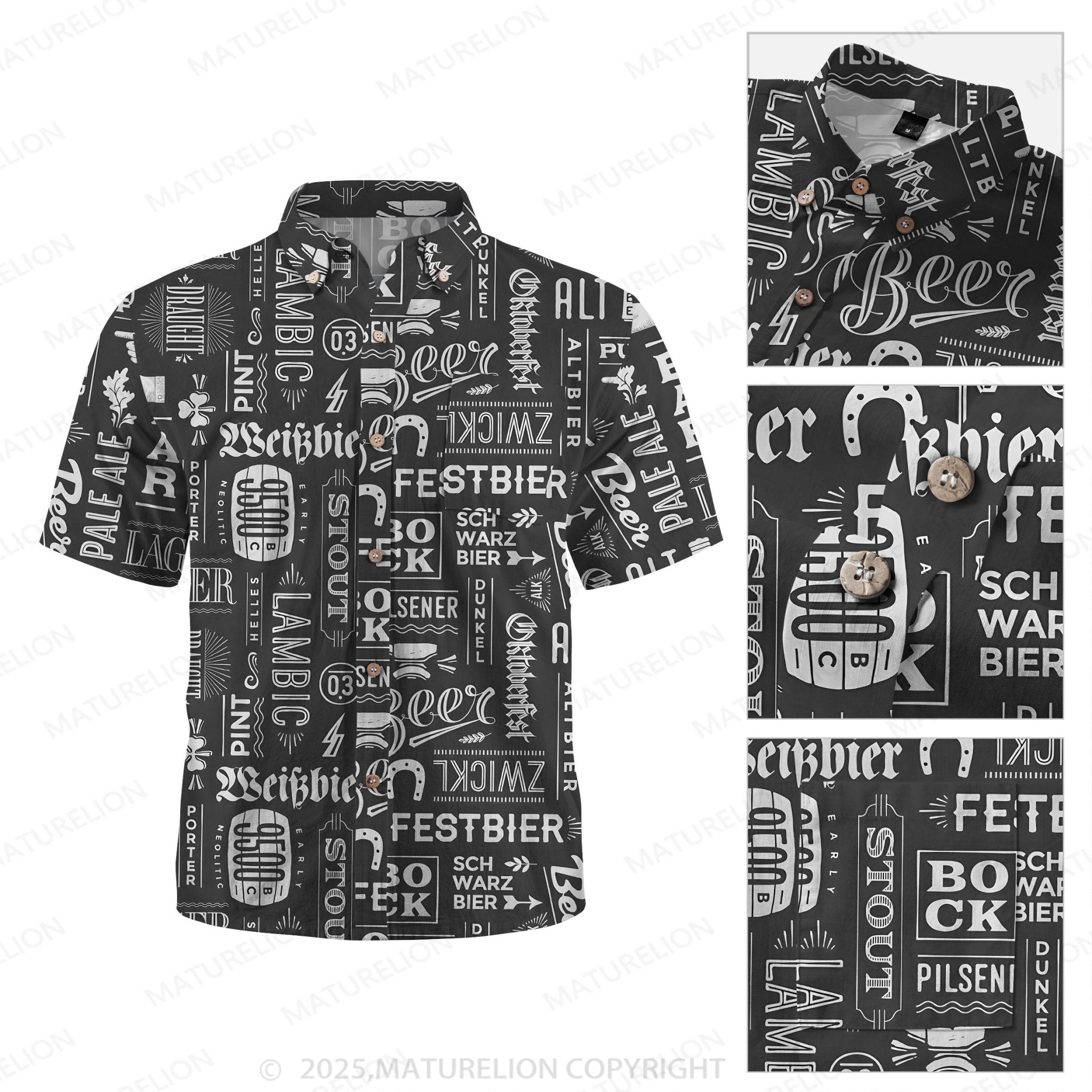 Maturelion Sunset Vibes Button Up Shirt