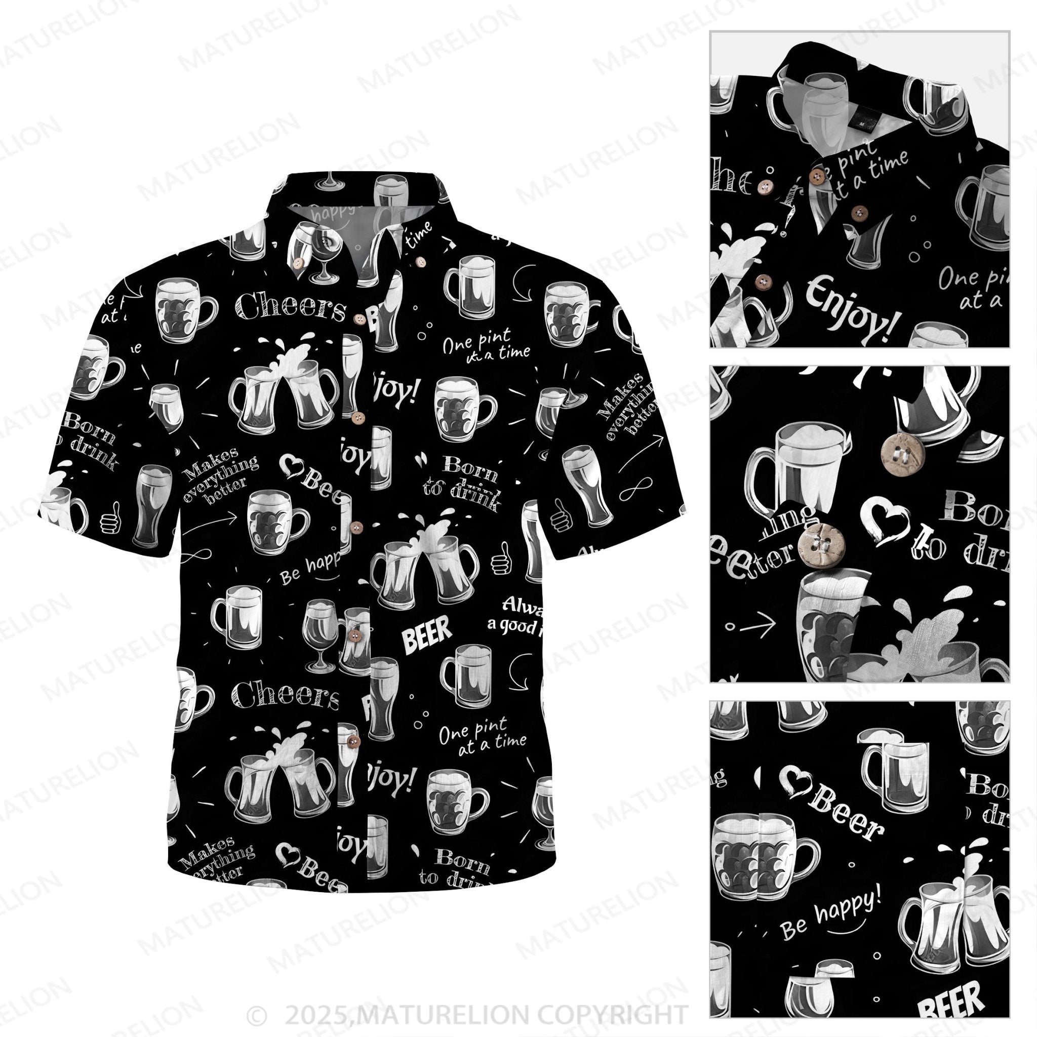 Maturelion Cool Tropics Button Up Shirt
